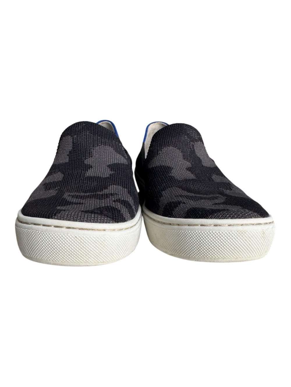 Rothy’s The Original Slip-On Grey Black Camo Sneakers - Picture 4 of 10